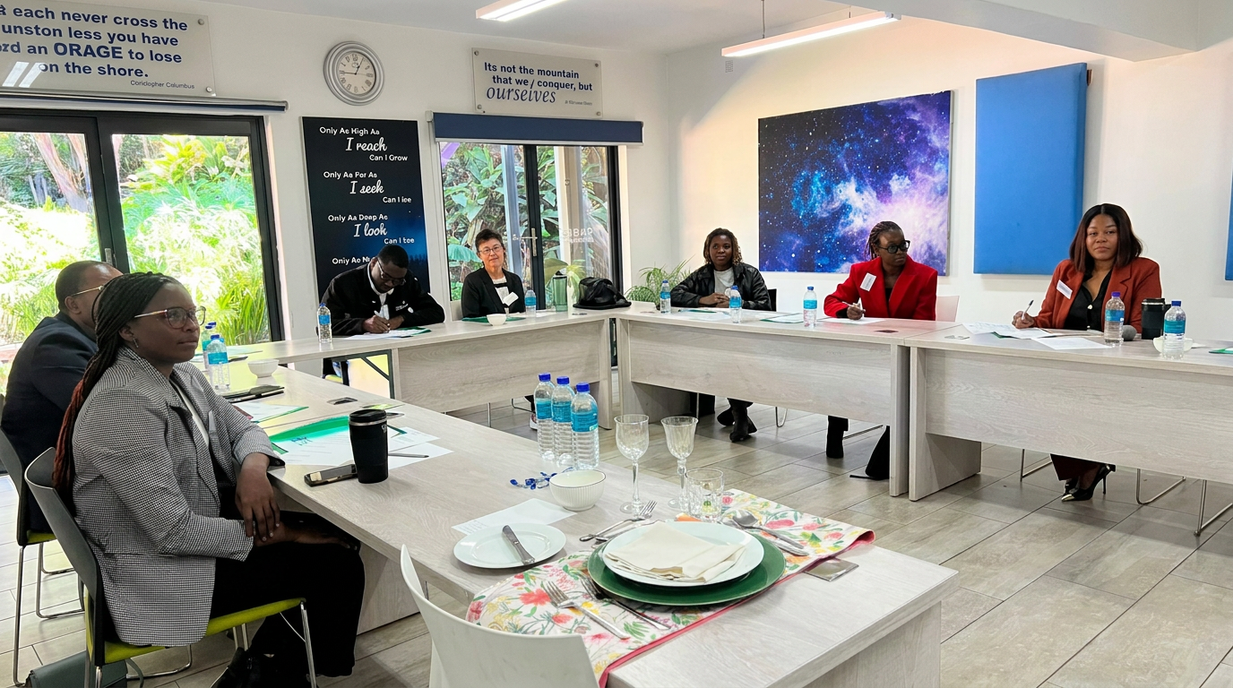 A training session in progress at Elevate Training Solutions in Harare