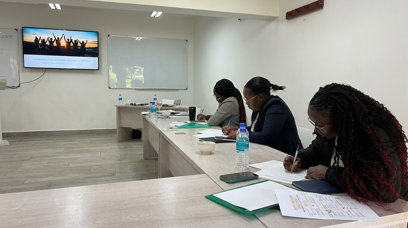Participants taking notes during a workshop session